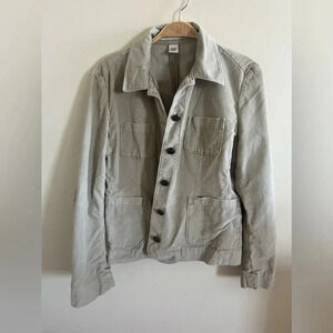 Banana Republic Corduroy Beige Jacket Crown‎ Buttons Pockets Y2K Classic Size M